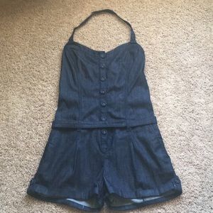 Denim Romper